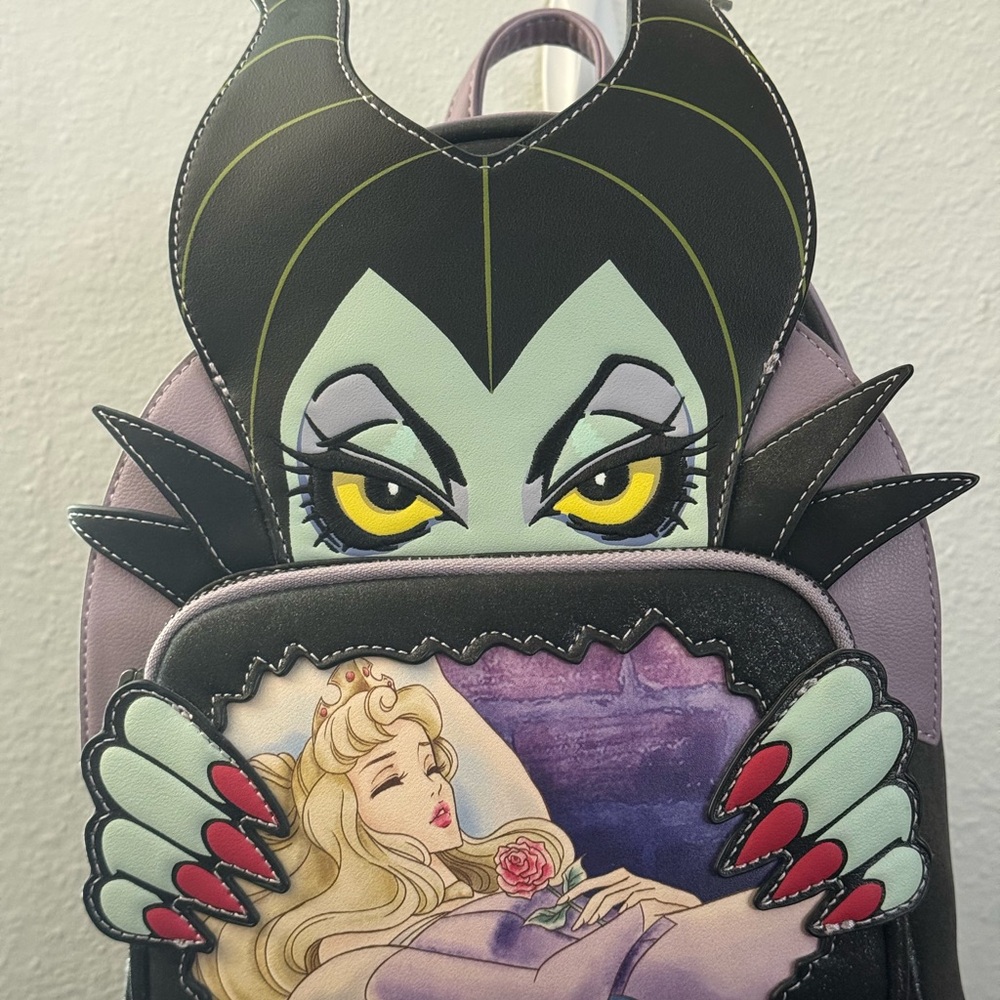 Disney Maleficent Backpack in Black and Purple